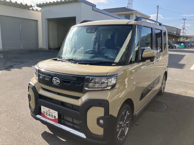 タントファンクロスターボ２ＷＤ　ＣＶＴ　６６０ｃｃ　両側電動スライドドア　衝突被害軽減ブレーキ　横滑り防止装置　ＡＢＳ　アイドリングストップ　プッシュボタンスタート　オートエアコン　ベンチシート　届出済未使用車（福島県）の中古車