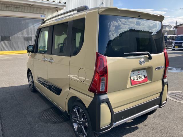 タントファンクロスターボ２ＷＤ　ＣＶＴ　６６０ｃｃ　両側電動スライドドア　衝突被害軽減ブレーキ　横滑り防止装置　ＡＢＳ　アイドリングストップ　プッシュボタンスタート　オートエアコン　ベンチシート　届出済未使用車（福島県）の中古車