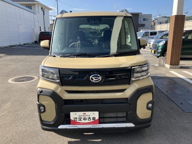 タントファンクロスターボ２ＷＤ　ＣＶＴ　６６０ｃｃ　両側電動スライドドア　衝突被害軽減ブレーキ　横滑り防止装置　ＡＢＳ　アイドリングストップ　プッシュボタンスタート　オートエアコン　ベンチシート　届出済未使用車（福島県）の中古車