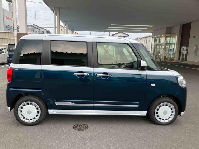 ムーヴキャンバスストライプスＧ２ＷＤ　ＣＶＴ　６６０ｃｃ　両側電動スライドドア　衝突被害軽減ブレーキ　横滑り防止装置　ＡＢＳ　アイドリングストップ　プッシュボタンスタート　オートエアコン　ベンチシート　シートヒーター（福島県）の中古車