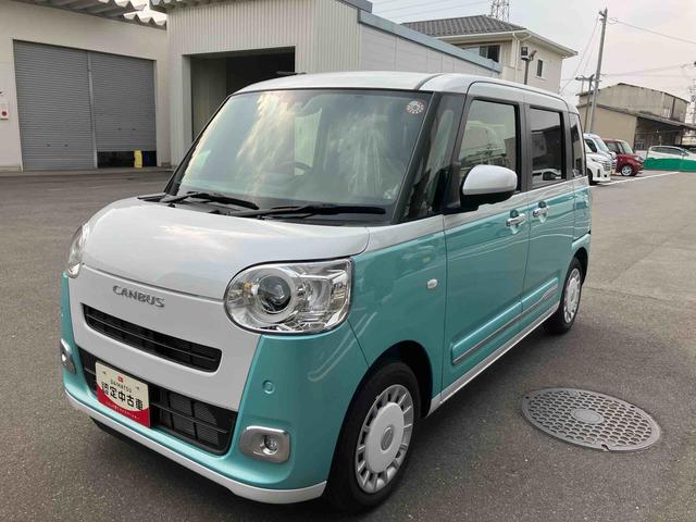 ムーヴキャンバスストライプスＧ２ＷＤ　ＣＶＴ　６６０ｃｃ　両側電動スライドドア　ナビ　前席シートヒーター　ベンチシート　衝突被害軽減ブレーキ　横滑り防止装置　ＡＢＳ　アイドリングストップ　プッシュボタンスタート　スマートキー（福島県）の中古車