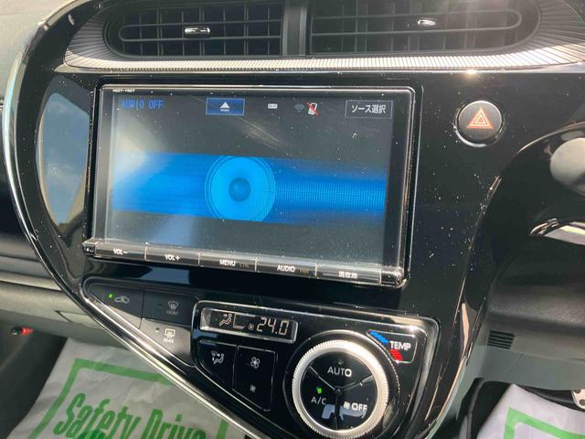 アクアＧ　ＧＲスポーツ２ＷＤ　ＣＶＴ　１５００ｃｃ　ハイブリッド　ナビ　ＥＴＣ車載器　ＡＢＳ　運転席・助手席エアバッグ　オートエアコン　革巻きステアリングホイール　純正アルミホイール（福島県）の中古車