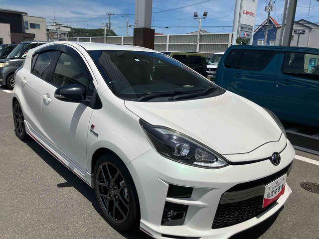 アクアＧ　ＧＲスポーツ２ＷＤ　ＣＶＴ　１５００ｃｃ　ハイブリッド　ナビ　ＥＴＣ車載器　ＡＢＳ　運転席・助手席エアバッグ　オートエアコン　革巻きステアリングホイール　純正アルミホイール（福島県）の中古車