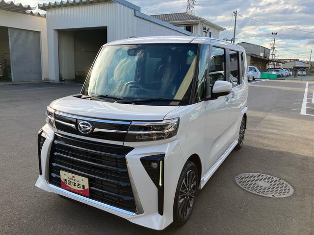 タントカスタムＲＳ２ＷＤ　ＣＶＴ　６６０ｃｃ　ターボ　両側電動スライドドア　ナビ　オートエアコン　ベンチシート衝突被害軽減ブレーキ　横滑り防止装置　ＡＢＳ　アイドリングストップ　プッシュボタンスタート　スマートキー（福島県）の中古車