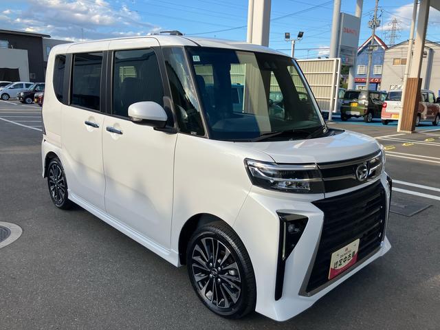 タントカスタムＲＳ２ＷＤ　ＣＶＴ　６６０ｃｃ　ターボ　両側電動スライドドア　ナビ　オートエアコン　ベンチシート衝突被害軽減ブレーキ　横滑り防止装置　ＡＢＳ　アイドリングストップ　プッシュボタンスタート　スマートキー（福島県）の中古車