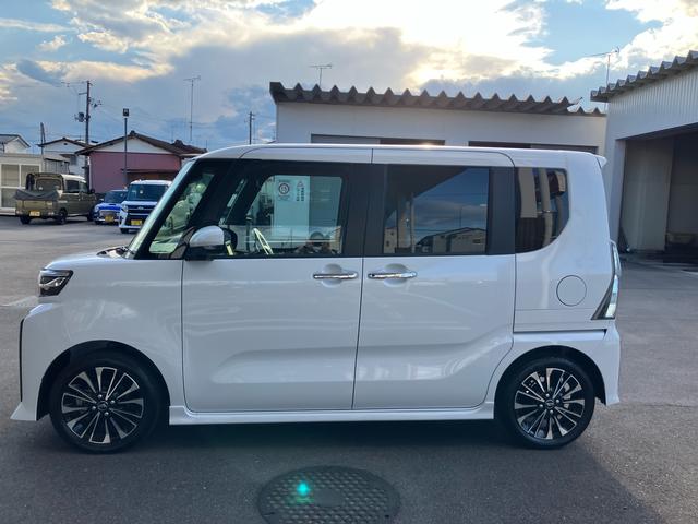 タントカスタムＲＳ２ＷＤ　ＣＶＴ　６６０ｃｃ　ターボ　両側電動スライドドア　ナビ　オートエアコン　ベンチシート衝突被害軽減ブレーキ　横滑り防止装置　ＡＢＳ　アイドリングストップ　プッシュボタンスタート　スマートキー（福島県）の中古車