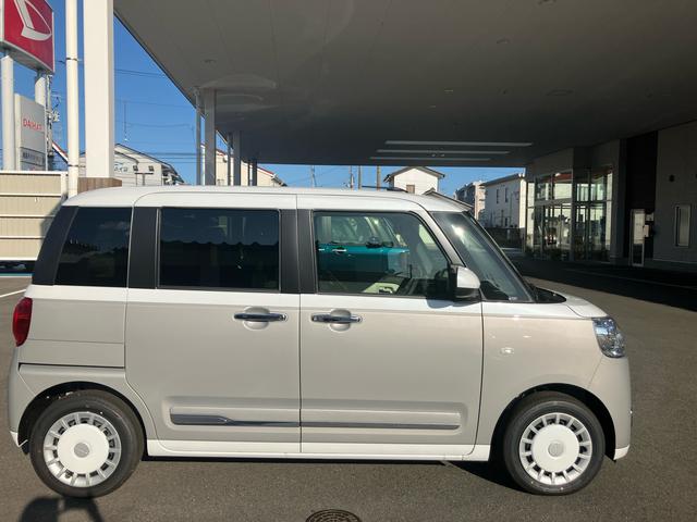 ムーヴキャンバスストライプスＧ２ＷＤ　ＣＶＴ　６６０ｃｃ　両側電動スライドドア　衝突被害軽減ブレーキ　横滑り防止装置　ＡＢＳ　アイドリングストップ　プッシュボタンスタート　オートエアコン　前席シートヒーター　届出済未使用車（福島県）の中古車