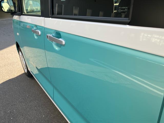 ムーヴキャンバスストライプスＸ　届出済未使用車２ＷＤ　ＣＶＴ　６６０ｃｃ　ディスプレイオーディオ　両側電動スライドドア　衝突被害軽減ブレーキ　横滑り防止装置　ＡＢＳ　サイドエアバッグ　アイドリングストップ　プッシュボタンスタート（福島県）の中古車