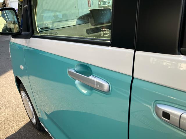 ムーヴキャンバスストライプスＸ　届出済未使用車２ＷＤ　ＣＶＴ　６６０ｃｃ　ディスプレイオーディオ　両側電動スライドドア　衝突被害軽減ブレーキ　横滑り防止装置　ＡＢＳ　サイドエアバッグ　アイドリングストップ　プッシュボタンスタート（福島県）の中古車