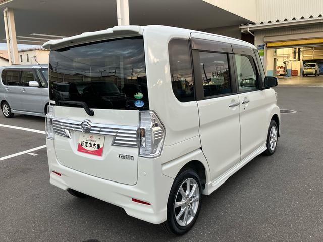タントカスタムＸ　ＳＡIII　車検整備付　４０２４１ｋｍ走行２ＷＤ　ＣＶＴ　６６０ｃｃ　ナビ　両側スライドドア　衝突被害軽減ブレーキ　横滑り防止装置　ＡＢＳ　アイドリングストップ　プッシュボタンスタート　運転席シートヒーター　車検整備付　ワンオーナー車（福島県）の中古車