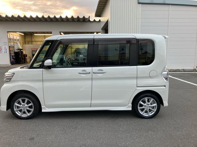 タントカスタムＸ　ＳＡIII　車検整備付　４０２４１ｋｍ走行２ＷＤ　ＣＶＴ　６６０ｃｃ　ナビ　両側スライドドア　衝突被害軽減ブレーキ　横滑り防止装置　ＡＢＳ　アイドリングストップ　プッシュボタンスタート　運転席シートヒーター　車検整備付　ワンオーナー車（福島県）の中古車