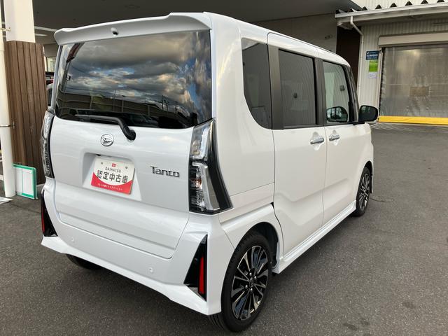 タントカスタムＲＳ　ターボ　両側電動スライドドア２ＷＤ　ＣＶＴ　６６０ｃｃ　ナビ　ドライブレコーダー　衝突被害軽減ブレーキ　横滑り防止装置　ＡＢＳ　アイドリングストップ　プッシュボタンスタート　シートバックテーブル　両側電動スライドドア（福島県）の中古車