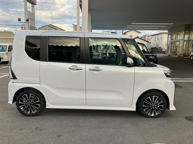 タントカスタムＲＳ　ターボ　両側電動スライドドア２ＷＤ　ＣＶＴ　６６０ｃｃ　ナビ　ドライブレコーダー　衝突被害軽減ブレーキ　横滑り防止装置　ＡＢＳ　アイドリングストップ　プッシュボタンスタート　シートバックテーブル　両側電動スライドドア（福島県）の中古車