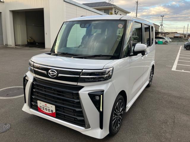 タントカスタムＲＳ　ターボ　両側電動スライドドア２ＷＤ　ＣＶＴ　６６０ｃｃ　ナビ　ドライブレコーダー　衝突被害軽減ブレーキ　横滑り防止装置　ＡＢＳ　アイドリングストップ　プッシュボタンスタート　シートバックテーブル　両側電動スライドドア（福島県）の中古車