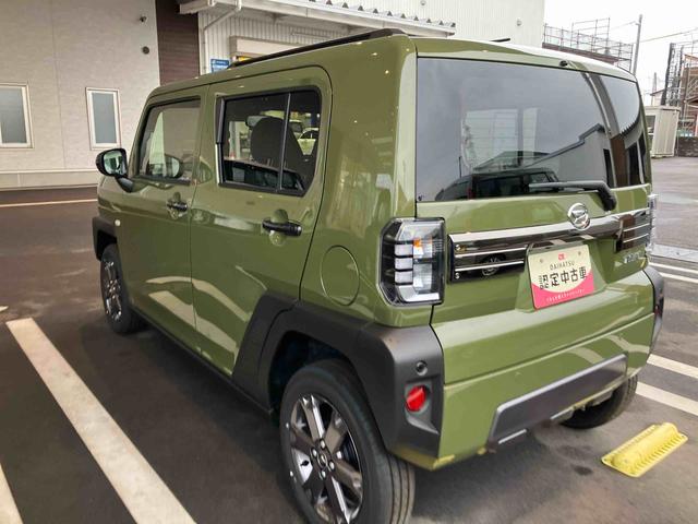 タフトＧターボ　ダーククロムベンチャー　クルーズコントロール付車２ＷＤ　ＣＶＴ　６６０ｃｃ　スカイフィールトップ　衝突被害軽減ブレーキ　横滑り防止装置　ＡＢＳ　アイドリングストップ　プッシュボタンスタート　ディスプレイオーディオ　シートヒーター　届出済未使用車（福島県）の中古車