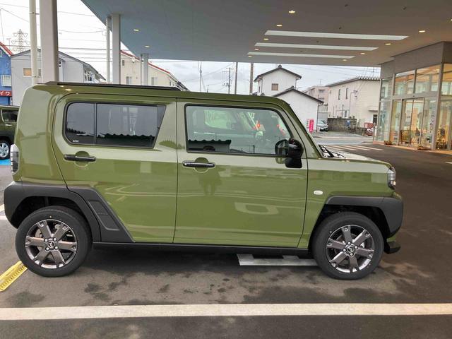 タフトＧターボ　ダーククロムベンチャー　クルーズコントロール付車２ＷＤ　ＣＶＴ　６６０ｃｃ　スカイフィールトップ　衝突被害軽減ブレーキ　横滑り防止装置　ＡＢＳ　アイドリングストップ　プッシュボタンスタート　ディスプレイオーディオ　シートヒーター　届出済未使用車（福島県）の中古車