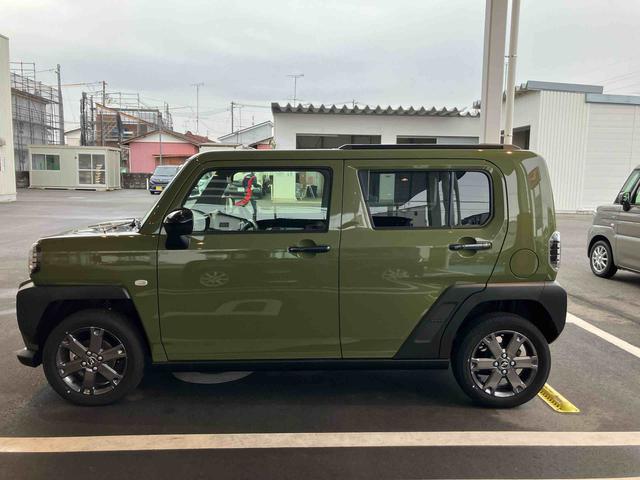 タフトＧターボ　ダーククロムベンチャー　クルーズコントロール付車２ＷＤ　ＣＶＴ　６６０ｃｃ　スカイフィールトップ　衝突被害軽減ブレーキ　横滑り防止装置　ＡＢＳ　アイドリングストップ　プッシュボタンスタート　ディスプレイオーディオ　シートヒーター　届出済未使用車（福島県）の中古車