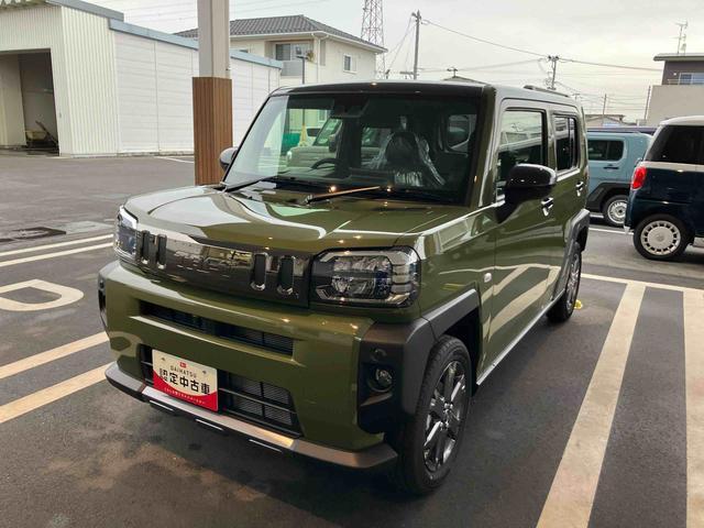 タフトＧターボ　ダーククロムベンチャー　クルーズコントロール付車２ＷＤ　ＣＶＴ　６６０ｃｃ　スカイフィールトップ　衝突被害軽減ブレーキ　横滑り防止装置　ＡＢＳ　アイドリングストップ　プッシュボタンスタート　ディスプレイオーディオ　シートヒーター　届出済未使用車（福島県）の中古車