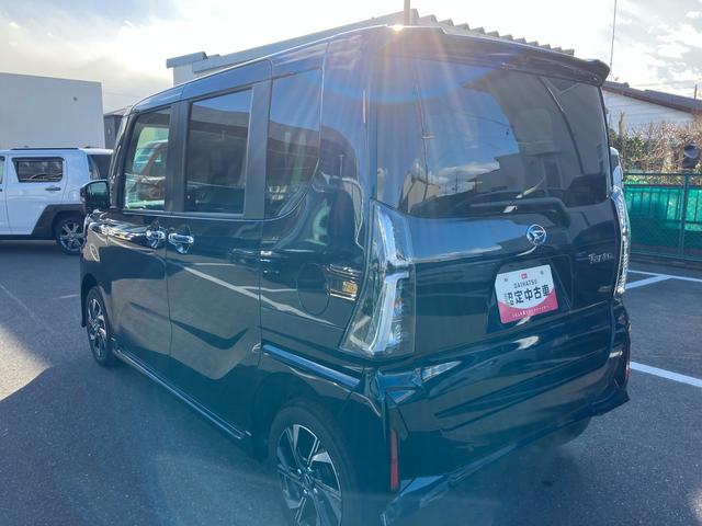 タントカスタムX 届出済未使用車4WD CVT 660cc ディスプレイオーディオ 両側電動スライドドア 衝突被害軽減ブレーキ 横滑り防止装置 ABS アイドリングストップ プッシュボタンスタート 届出済未使用車(福島県)の中古車