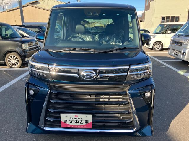 タントカスタムX 届出済未使用車4WD CVT 660cc ディスプレイオーディオ 両側電動スライドドア 衝突被害軽減ブレーキ 横滑り防止装置 ABS アイドリングストップ プッシュボタンスタート 届出済未使用車(福島県)の中古車