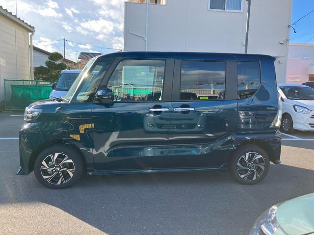 タントカスタムX 届出済未使用車4WD CVT 660cc ディスプレイオーディオ 両側電動スライドドア 衝突被害軽減ブレーキ 横滑り防止装置 ABS アイドリングストップ プッシュボタンスタート 届出済未使用車(福島県)の中古車