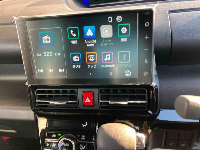 タントカスタムX 4WD 届出済未使用車4WD CVT 660cc 両側電動スライドドア 衝突被害軽減ブレーキ 横滑り防止装置 ABS アイドリングストップ プッシュボタンスタート ディスプレイオーディオ 届出済未使用車(福島県)の中古車