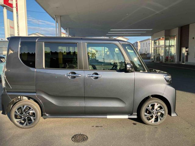 タントカスタムX 4WD 届出済未使用車4WD CVT 660cc 両側電動スライドドア 衝突被害軽減ブレーキ 横滑り防止装置 ABS アイドリングストップ プッシュボタンスタート ディスプレイオーディオ 届出済未使用車(福島県)の中古車