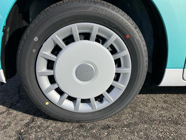 ムーヴキャンバスストライプスＧ　届出済未使用車２ＷＤ　ＣＶＴ　６６０ｃｃ　衝突被害軽減ブレーキ　横滑り防止装置　ＡＢＳ　サイドエアバッグ　アイドリングストップ　プッシュボタンスタート　スマートキー　両側電動スライドドア　届出済未使用車（福島県）の中古車