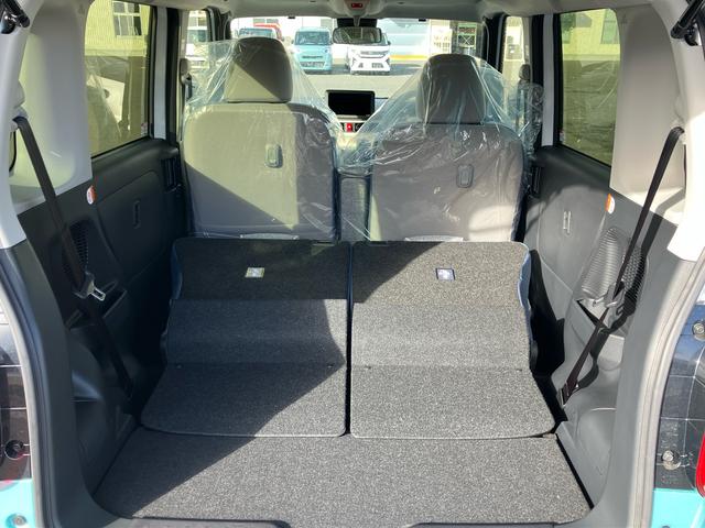 ムーヴキャンバスストライプスＧ　届出済未使用車２ＷＤ　ＣＶＴ　６６０ｃｃ　衝突被害軽減ブレーキ　横滑り防止装置　ＡＢＳ　サイドエアバッグ　アイドリングストップ　プッシュボタンスタート　スマートキー　両側電動スライドドア　届出済未使用車（福島県）の中古車