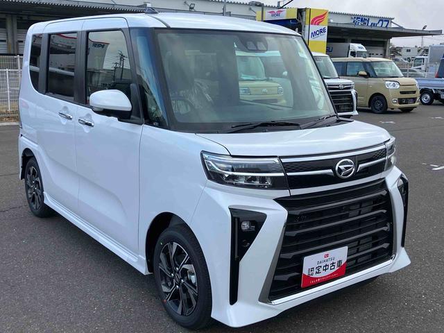 タントカスタムＸリミテッド　届出済未使用車　クルーズコントロール２ＷＤ　ＣＶＴ　６６０ｃｃ　両側電動スライドドア　ＥＴＣ車載器　衝突被害軽減ブレーキ　横滑り防止装置　ＡＢＳ　サイドエアバッグ　アイドリングストップ　プッシュボタンスタート　届出済未使用車（福島県）の中古車