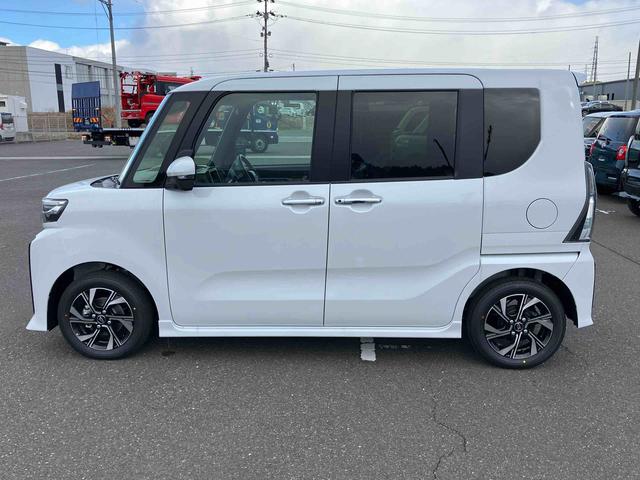 タントカスタムＸリミテッド　届出済未使用車　クルーズコントロール２ＷＤ　ＣＶＴ　６６０ｃｃ　両側電動スライドドア　ＥＴＣ車載器　衝突被害軽減ブレーキ　横滑り防止装置　ＡＢＳ　サイドエアバッグ　アイドリングストップ　プッシュボタンスタート　届出済未使用車（福島県）の中古車