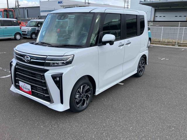 タントカスタムＸリミテッド　届出済未使用車　クルーズコントロール２ＷＤ　ＣＶＴ　６６０ｃｃ　両側電動スライドドア　ＥＴＣ車載器　衝突被害軽減ブレーキ　横滑り防止装置　ＡＢＳ　サイドエアバッグ　アイドリングストップ　プッシュボタンスタート　届出済未使用車（福島県）の中古車