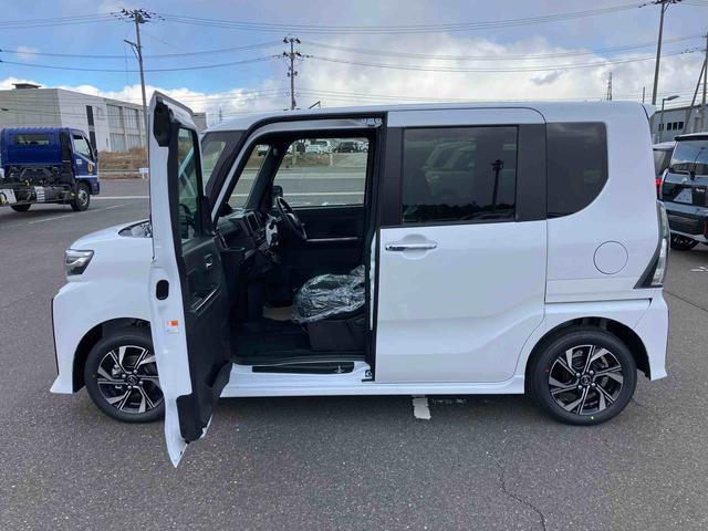 タントカスタムＸリミテッド　届出済未使用車　クルーズコントロール２ＷＤ　ＣＶＴ　６６０ｃｃ　両側電動スライドドア　ＥＴＣ車載器　衝突被害軽減ブレーキ　横滑り防止装置　ＡＢＳ　サイドエアバッグ　アイドリングストップ　プッシュボタンスタート　届出済未使用車（福島県）の中古車