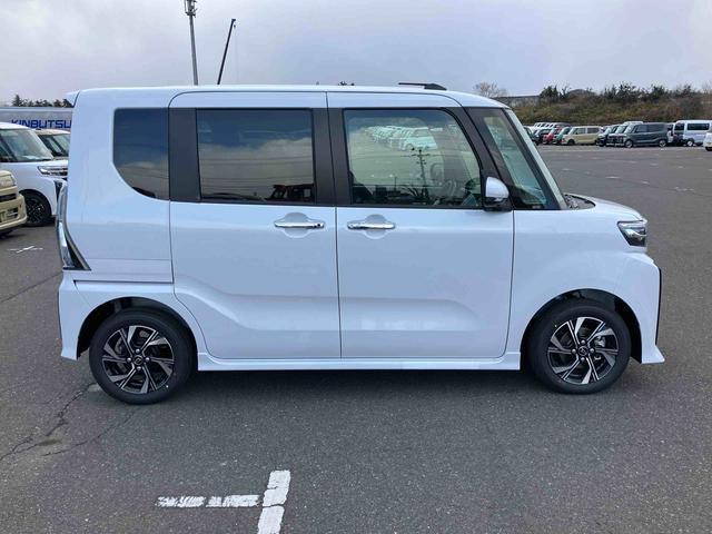 タントカスタムＸリミテッド　届出済未使用車　クルーズコントロール２ＷＤ　ＣＶＴ　６６０ｃｃ　両側電動スライドドア　ＥＴＣ車載器　衝突被害軽減ブレーキ　横滑り防止装置　ＡＢＳ　サイドエアバッグ　アイドリングストップ　プッシュボタンスタート　届出済未使用車（福島県）の中古車