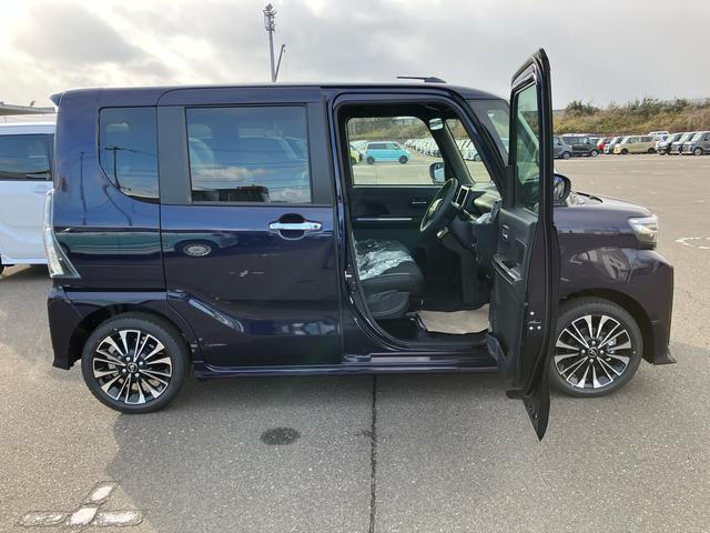 タントカスタムＲＳリミテッド　ターボ　クルコン付き　届出済未使用車２ＷＤ　ＣＶＴ　ターボ　６６０ｃｃ　両側電動スライドドア　ＥＴＣ車載器　衝突被害軽減ブレーキ　横滑り防止装置　ＡＢＳ　サイドエアバッグ　アイドリングストップ　プッシュボタンスタート　届出済未使用車（福島県）の中古車