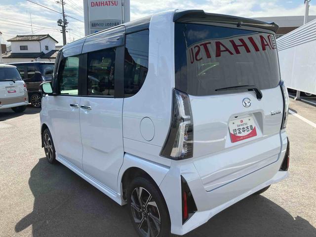 タントカスタムＸ　車検整備付２ＷＤ　ＣＶＴ　６６０ｃｃ　ナビ　ドライブレコーダー　両側電動スライドドア　衝突被害軽減ブレーキ　横滑り防止装置　ＡＢＳ　アイドリングストップ　プッシュボタンスタート　車検整備付　ワンオーナー車（福島県）の中古車