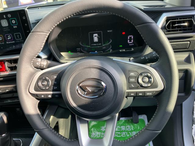 ロッキープレミアムG HEV2WD CVT 1200cc ハイブリッド ディスプレイオーディオ クルーズコントロール 衝突被害軽減ブレーキ 横滑り防止装置 ABS アイドリングストップ プッシュボタンスタート シートヒーター(福島県)の中古車