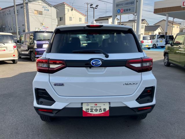 ロッキープレミアムG HEV2WD CVT 1200cc ハイブリッド ディスプレイオーディオ クルーズコントロール 衝突被害軽減ブレーキ 横滑り防止装置 ABS アイドリングストップ プッシュボタンスタート シートヒーター(福島県)の中古車