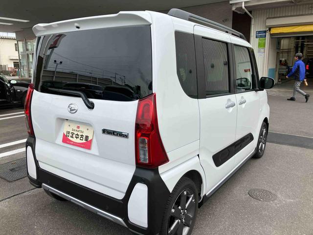 タントファンクロスターボリミテッドターボ　２ＷＤ　ディスプレイオーディオ　ＥＴＣ　両側電動スライドドア　シートヒーター　ミラクルオープンドア　オートホールド機能　電動パーキングブレーキ　プッシュボタンスタート　フォグランプ（福島県）の中古車
