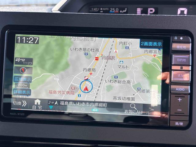 タントカスタムＸ両側パワースライドドア　スマートアシスト　ミラクルオープンドア　運転席・助手席シートヒーター　電動パーキングブレーキ　オートホールド機能　キーフリーシステム機能　オートライト　ナビ付き　フォグランプ（福島県）の中古車