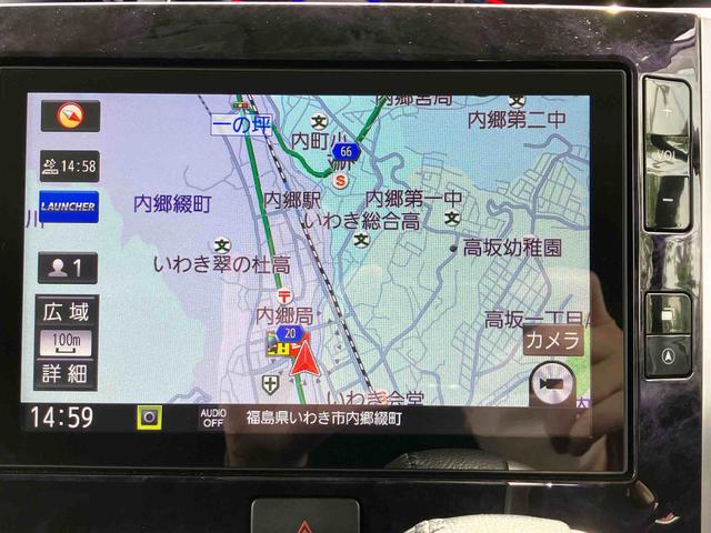 タントカスタムＲＳ　トップエディションＶＳ　ＳＡIII２ＷＤ　スマートアシスト　　パノラマモニター　運転席シートヒーター　プッシュボタンスタート　衝突警報機能　　アイドリングストップ　両側パワースライドドア　オートハイビーム　ドライブレコーダー　ナビ付き（福島県）の中古車