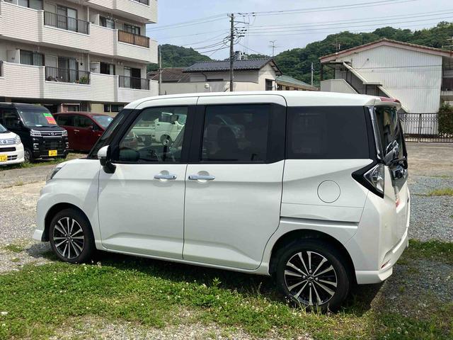 トールカスタムＧ　ターボターボ　２ＷＤ　ＣＶＴ　スマートアシスト　クルーズコントロール　オートホールド機能　電動パーキングブレーキ　運転席・助手席ＳＲＳエアバッグ　電動ドアミラー　プッシュボタンスタート　衝突警報機能（福島県）の中古車
