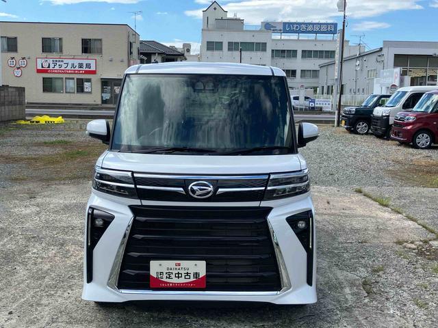 タントカスタムＸ２ＷＤ　ＣＶＴ　スマートアシスト　両側スライドドア　シートヒーター　電動パーキングブレーキ　オートホールド機能　プッシュボタンスタート　アイドリングストップ　コーナーセンサー　オートライト（福島県）の中古車