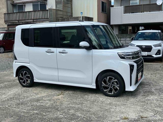 タントカスタムＸ２ＷＤ　ＣＶＴ　スマートアシスト　両側スライドドア　シートヒーター　電動パーキングブレーキ　オートホールド機能　プッシュボタンスタート　アイドリングストップ　コーナーセンサー　オートライト（福島県）の中古車