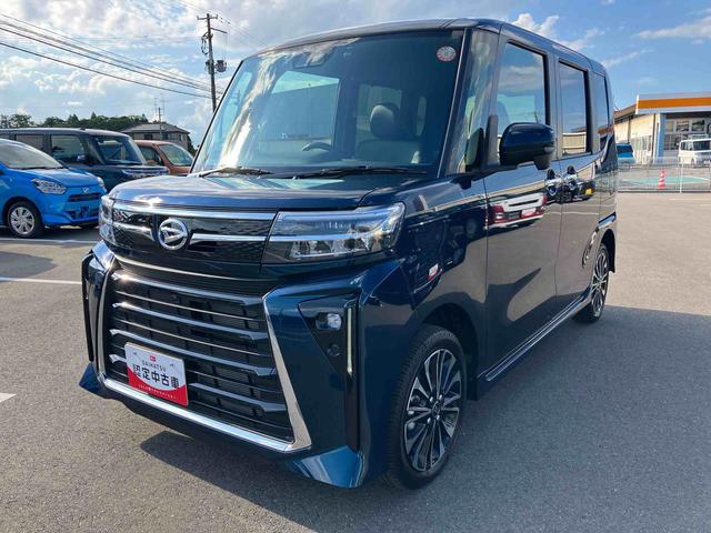 タントカスタムＲＳ４ＷＤ　ＣＶＴ　６６０ｃｃ　ターボ　両側電動スライドドア　ナビ　ドライブレコーダー　全方位モニター　衝突被害軽減ブレーキ　横滑り防止装置　ＡＢＳ　アイドリングストップ　プッシュボタンスタート（福島県）の中古車