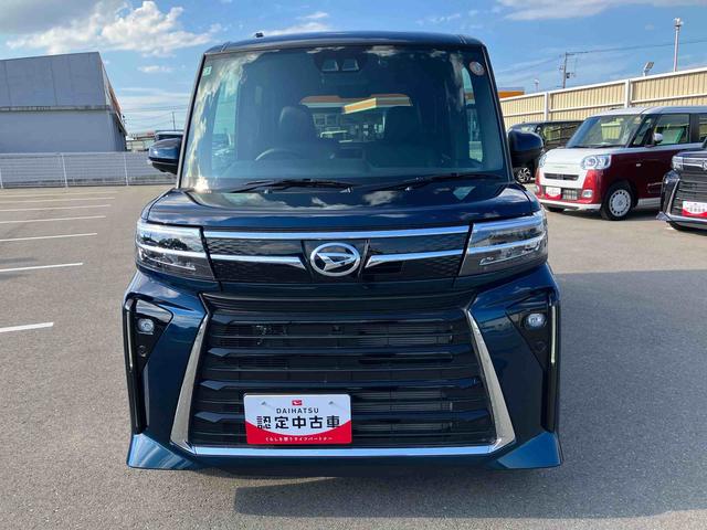 タントカスタムＲＳ４ＷＤ　ＣＶＴ　６６０ｃｃ　ターボ　両側電動スライドドア　ナビ　ドライブレコーダー　全方位モニター　衝突被害軽減ブレーキ　横滑り防止装置　ＡＢＳ　アイドリングストップ　プッシュボタンスタート（福島県）の中古車
