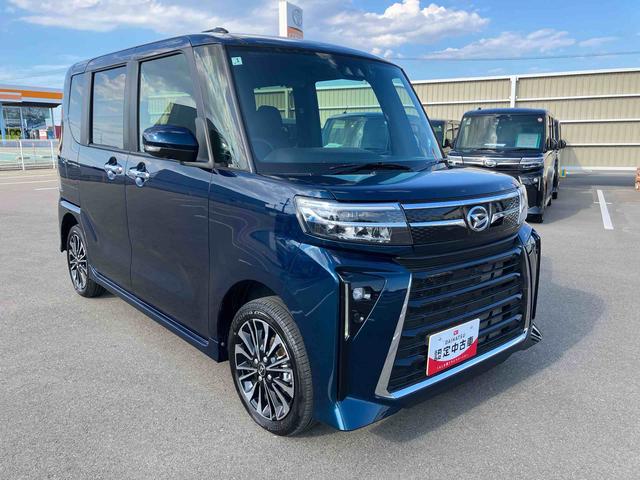 タントカスタムＲＳ４ＷＤ　ＣＶＴ　６６０ｃｃ　ターボ　両側電動スライドドア　ナビ　ドライブレコーダー　全方位モニター　衝突被害軽減ブレーキ　横滑り防止装置　ＡＢＳ　アイドリングストップ　プッシュボタンスタート（福島県）の中古車