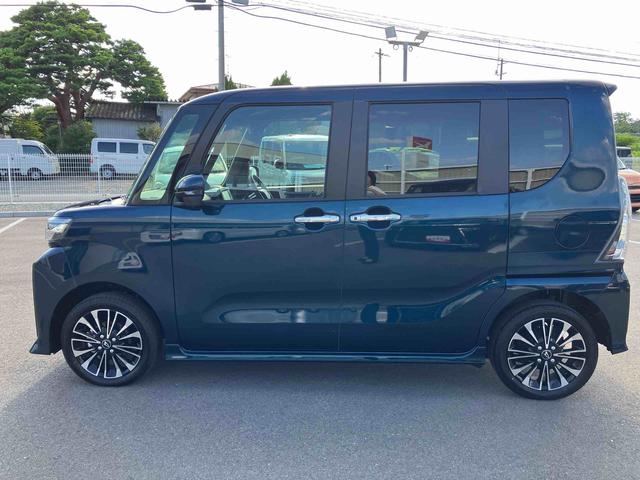 タントカスタムＲＳ４ＷＤ　ＣＶＴ　６６０ｃｃ　ターボ　両側電動スライドドア　ナビ　ドライブレコーダー　全方位モニター　衝突被害軽減ブレーキ　横滑り防止装置　ＡＢＳ　アイドリングストップ　プッシュボタンスタート（福島県）の中古車