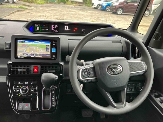 タントカスタムＸ２ＷＤ　ＣＶＴ　スマートアシスト　両側電動スライドドア　シートヒーター　ナビ付き　バックカメラ　オートホールド機能　電動パーキングブレーキ　プッシュボタンスタート　ミラクルオープンドア　フォグランプ（福島県）の中古車