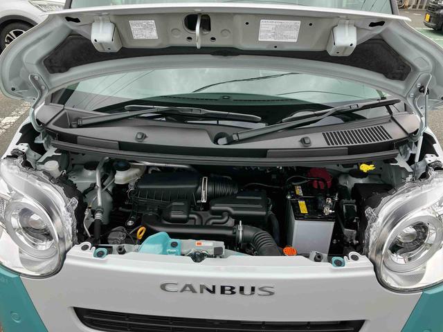 ムーヴキャンバスストライプスＧスマートアシスト　２ＷＤ　ＣＶＴ　運転席・助手席シートヒーター　電動パーキングブレーキ　オートホールド機能　両側パワースライドドア　パノラマモニター　コーナーセンサー　運転席・助手席ＳＲＳエアバッグ（福島県）の中古車